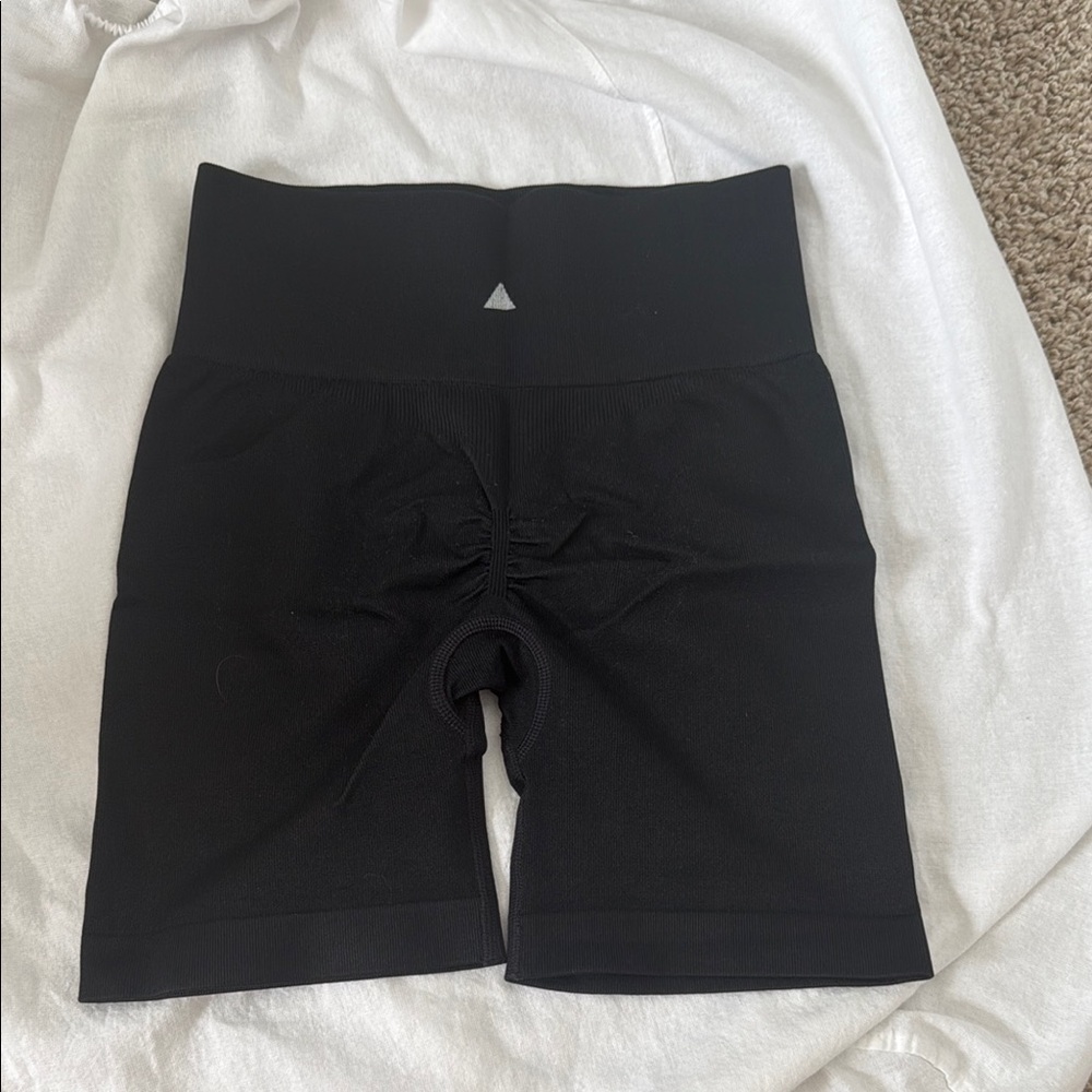 Black Women's High-Waisted Shorts